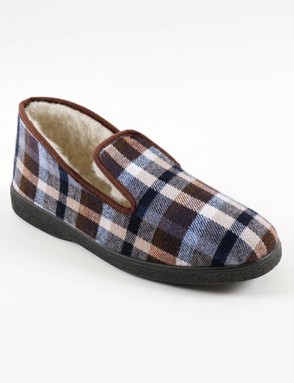 Charentaises homme fourrées - jusqu'au 47 (marron) Charentaises homme fourrées - jusqu'au 47 (marron)